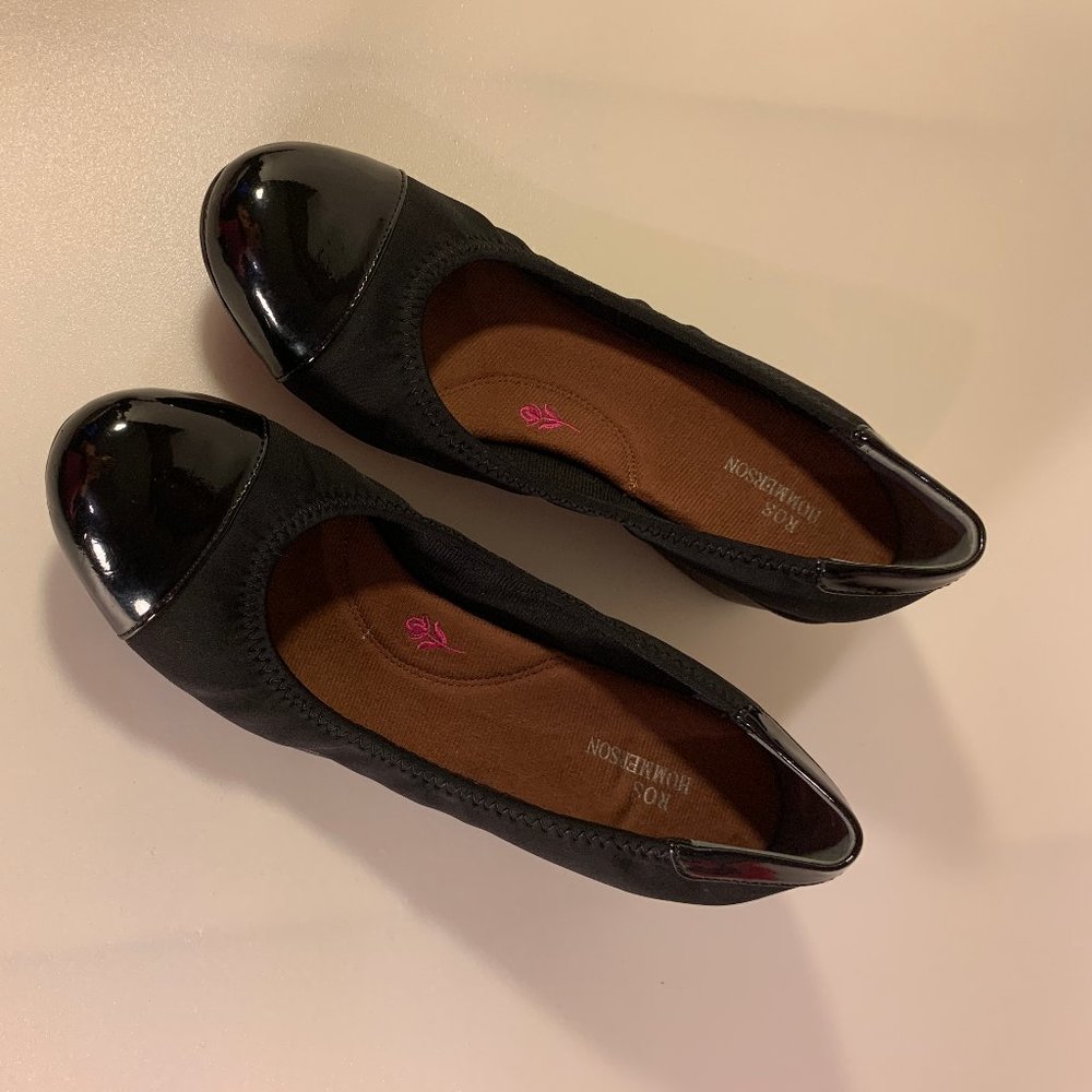 Ros Hommerson Elizabeth Wedge Slip on Shoes Women's 8N Narrow - Picture 3 of 10